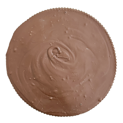 Top view of giant peanut butter cup